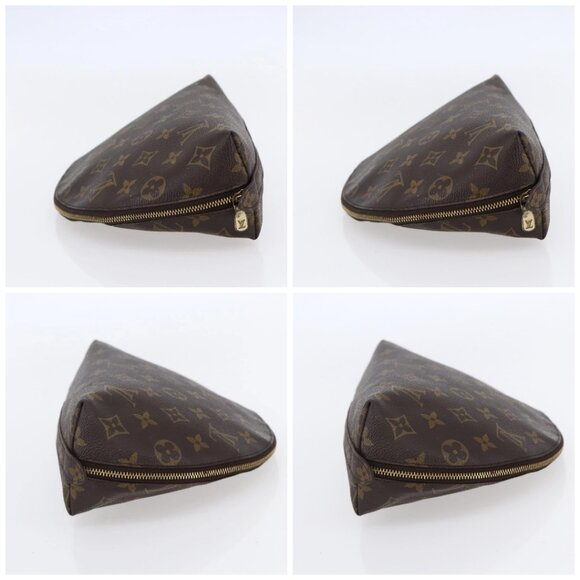 LOUIS VUITTON Monogram Trousse Demi Ronde Cosmetic Pouch M47520 LV Auth BA7198 - Picture 16 of 16